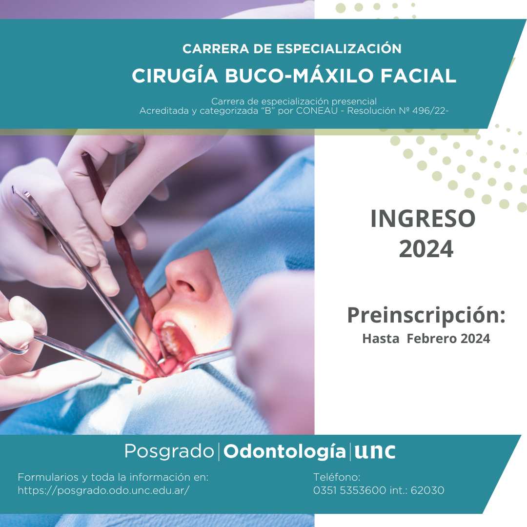 Especialización en Cirugía Buco-Máxilo Facial