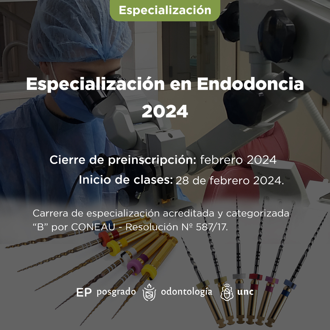 Carrera de Especialización en Endodoncia